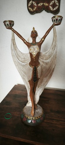 Kerzenhalter ägyptische frau - kerzenhalter,