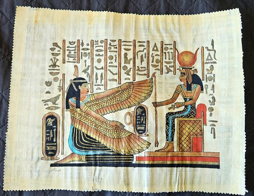 Echter papyrus mit - echter, einer