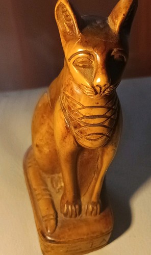 ägyptische katzenfigur mit - Ägyptische,