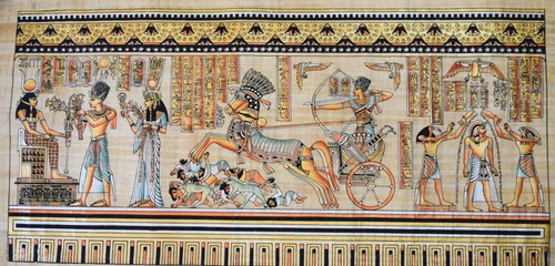 Ramses tempel papyrus - ramses,